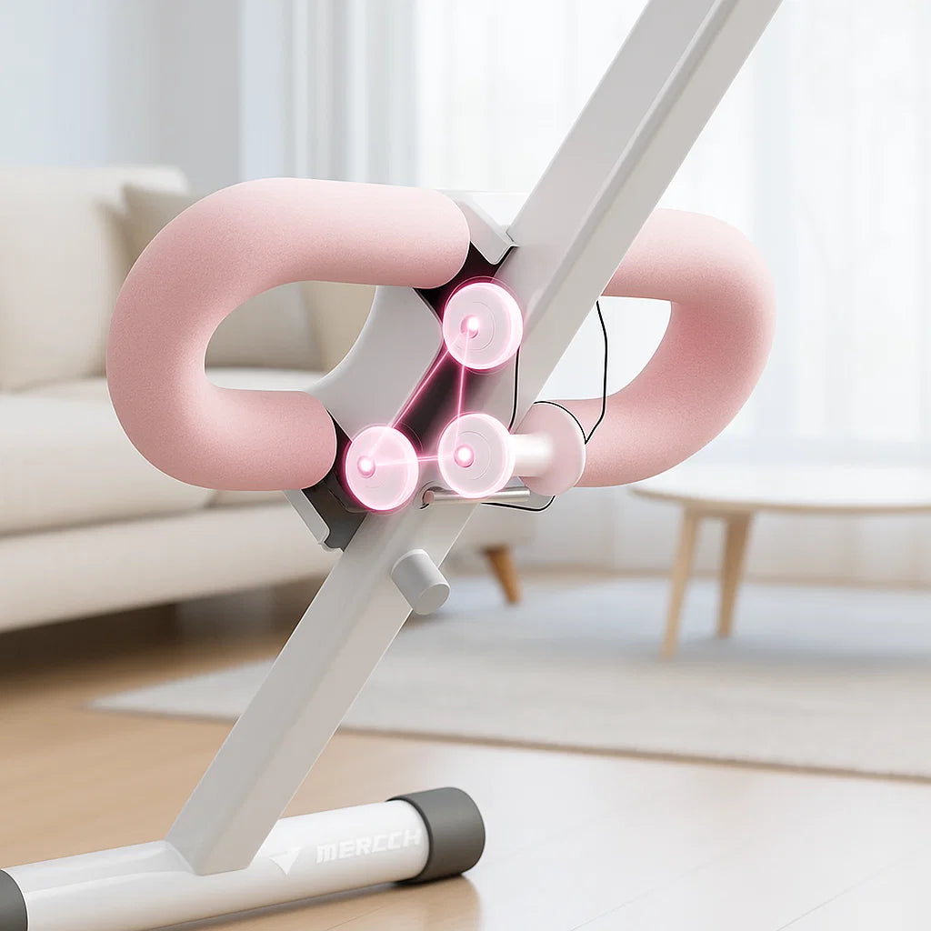 Adjustable Ab Trainer Machine with LCD Monitor